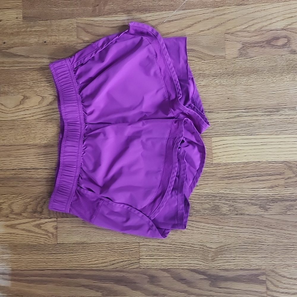 Purple/pink athletic shorts